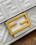 Top Quality Replica Fendi Baguette Chain Midi Bag In White - Image 10