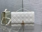 Dior Miss Dior Top Handle Bag Replica in White Cannage Lambskin - Image 3