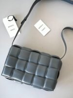 Top Quality Imitation Bottega Veneta Padded Cassette Bag In Thunder - Image 3