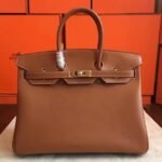 Gold Hermes Birkin 35cm Knockoff from Designer Collection