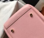 Replica Hermes Lindy 26cm handbag in pink - Image 6
