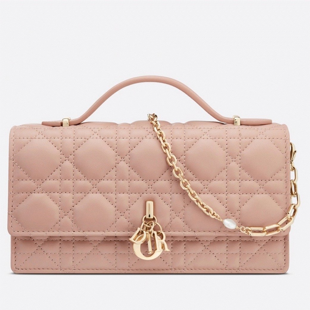 19108B0F-FBB0-95BD-EBF0-1013DC3E9F80.jpg Dior Miss Dior Mini Bag Fake in Poudre Cannage Lambskin - Image 1