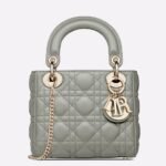 Dior Lady Dior Mini Bag Replica in Grey