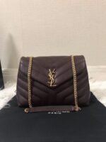 Replica Saint Laurent LouLou Small Chain Bag Burgundy - Image 5