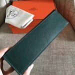 Malachite Epsom AAA Replica Hermes Kelly Pochette Green Toned Purse - Image 6