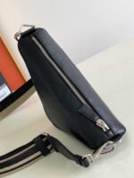 Prada Triangle Shoulder Bag Fake in Black - Image 3