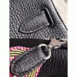 Black with Zigzag Handle Replica Luxury Hermes Kelly 28cm Stylish Purse - Image 4