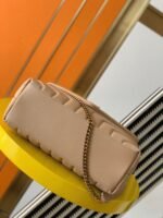 Fake Saint Laurent LouLou Small Chain Bag Beige - Image 2