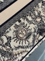 Dior Large Book Tote Bag Replica in Beige Toile de Jouy Soleil Embroidery - Image 3