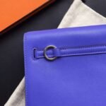 Blue Swift Leather Replica Hermes Kelly Danse Shoulder Bag - Image 7