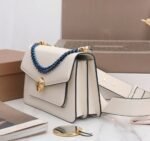 Fake Bvlgari Serpenti Forever Medium Crossbody Bag with Chain White - Image 4