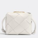 Replica Bottega Veneta Mini Cassette Camera Bag White