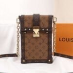 Louis Vuitton Monogram Reverse Canvas Vertical Trunk Pochette
