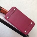 Ruby Tone Faux Designer Hermes Birkin 30cm Tote - Image 4