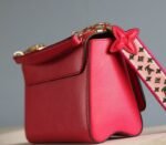 Louis Vuitton Epi Leather Twist MM Handbag In Red With Embroidered Strap - Image 7