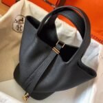 Black AAA replica Hermes Picotin Lock 22cm handbag