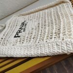 Prada Small Tote Bag Best Replica in White Woven Raffia - Image 6