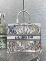 Dior Large Book Tote Bag Replica in Multicolor Rêve d Infini Embroidery - Image 4