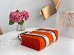 Top Quality Fake Chloe Medium Woody Tote Bag In Orange Felt - Image 10