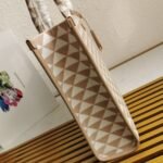 Prada Symbole Small Bag Fake in Beige/White Jacquard Fabric - Image 10