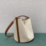 Top Quality Replica Celine Bucket 16 Bag In Textile and Calfskin - Image 3