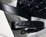 Dior Small Lady Dior My ABCDior Bag Fake in Black Calfskin with Diamond Motif - Image 6