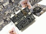 Dior Lady D-Lite Large Bag Fake in Blue Toile de Jouy Reverse Embroidery - Image 9