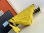 Prada Triangle Shoulder Bag Knockoff in Yellow - Image 8