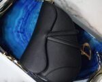 Dior Saddle Bag Fake in Black Grained Calfskin - Image 3