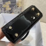 Dior Lady Dior Micro Bag Replica in Black Patent Cannage Calfskin - Image 8