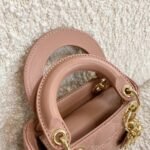 Dior Lady Dior Micro Bag Faux in Poudre Cannage Lambskin - Image 9