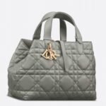 Dior Toujours Medium Bag Faux in Beige Macrocannage Calfskin