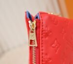 Louis Vuitton Coussin PM Bag In Neon Red With Jacquard Strap - Image 9