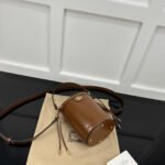 Gucci Ophidia mini bucket bag in brown leather - Image 5