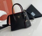 Black Prada Double Mini Bag Replica - Image 3
