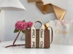 Top Quality Fake Previous Previous Chloe Small Woody Tote Bag In Brown Felt - Image 3