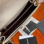 Fake Saint Laurent Cassandra Medium Chain Bag White - Image 2