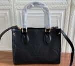Louis Vuitton Monogram Empreinte Leather Onthego PM Bag In Black