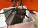 Hermes Kelly Mini II Bag Replica in Taupe Grey - Image 3