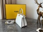 Top Quality Faux Fendi Peekaboo ISeeU Petite Bag In White Nappa Leather - Image 2