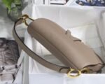 Dior Saddle Bag Fake in Warm Taupe Grained Calfskin - Image 9