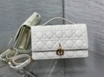 Dior Miss Dior Top Handle Bag Replica in White Cannage Lambskin - Image 9