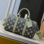 Louis Vuitton Monogram Gradient Canvas Keepall Bandouliere 25 City Bag In Khaki Green