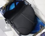 Dior Saddle Mini Bag Knockoff in Black Ultramatte Calfskin - Image 7