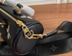 Louis Vuitton Monogram Empreinte Papillon BB Bag In Black And Beige - Image 9