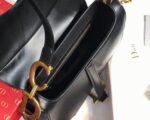Dior Saddle Bag Fake in Black Smooth Calfskin - Image 2