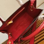 Prada Monochrome Medium Bag Replica in Red - Image 3