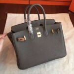 Vert Gris Hermes Birkin 25cm High-End Copy Handbag - Image 2