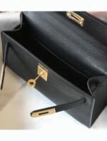 Hermes Kelly Mini II Bag Replica in Black - Image 7