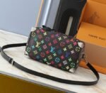 LV X TM Multicolored Speedy Bandouliere 25 In Black - Image 4